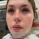 Scarlett Owens, 23, was left in tears after a man kicked and verbally abused her on the Northern Line in London. 
