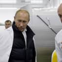 Yevgeny Prigozhin (right) with Vladimir Putin 