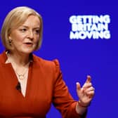 Prime Minister Liz Truss speaks during the final day of the Conservative Party Conference