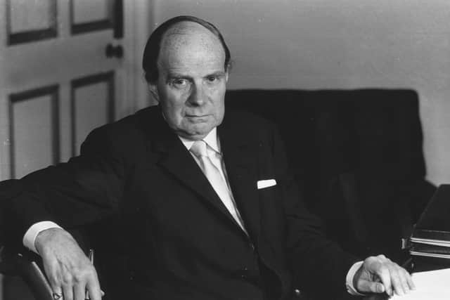 Regarded as one of the most gifted members of post-war Conservative politics, Macleod was responsible for overseeing the independence of many British African territories. MacLeod refused to serve as a Cabinet Minister under Sir Alec Douglas-Home as he disapproved of the procedure by which Sir Alec was selected but later became the Colonial Secretary and Chancellor of the Exchequer. He was also the editor of the 'Spectator'. (Photo by Evening Standard/Getty Images)