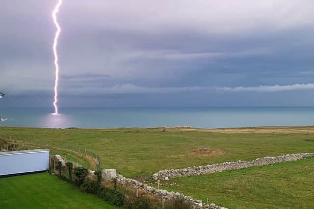 Dorset was battered by thunderstorms and a band of heavy rain overnight on the weekend.