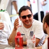 England fans reacting during the UEFA EURO 2020 match between Germany and England at The New Crown British Pub.