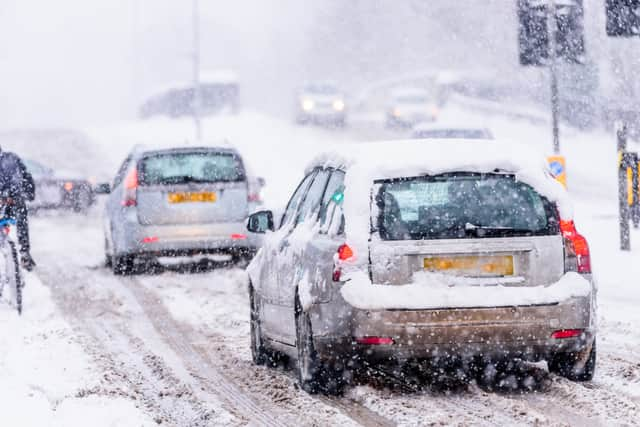 It’s important to leave a safe gap between yourself and other vehicles in slippery conditions