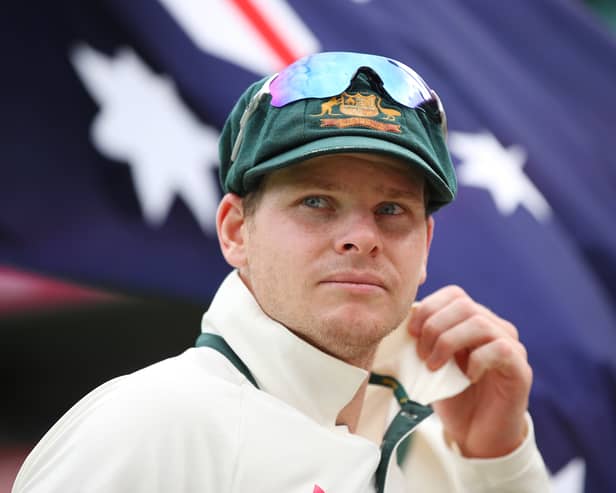 Australian captain Steve Smith looks on during day four of the Third Test match between Australia and Pakistan at Sydney Cricket Ground