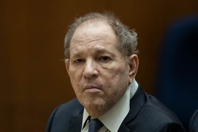 Former film producer Harvey Weinstein appears in court at the Clara Shortridge Foltz Criminal Justice Centre on October 4, 2022 in Los Angeles, California.  (Photo by Etienne Laurent-Pool/Getty Images) 