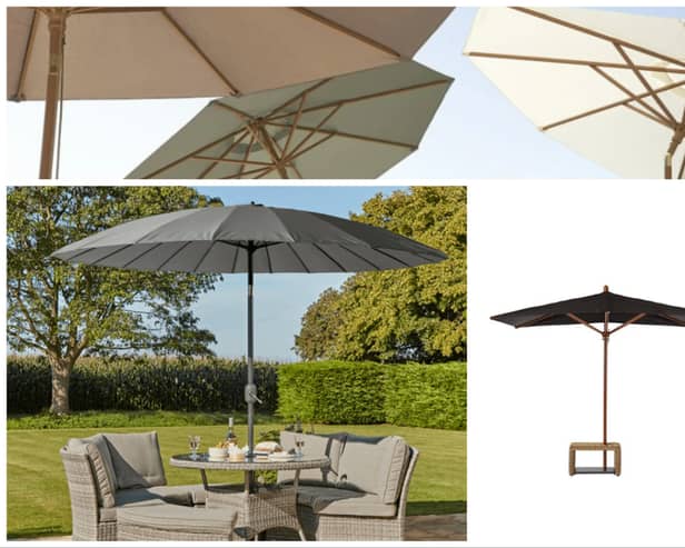 Best garden parasols UK 2023: garden umbrellas for blocking sun and wind