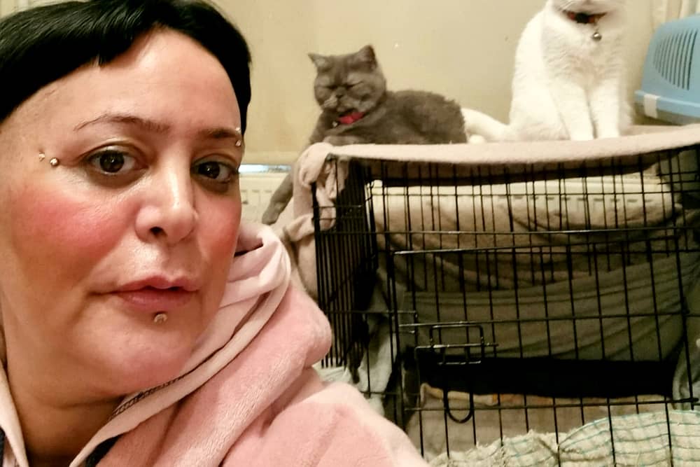 A woman claims she can only afford one meal a WEEK - as she spends most of her money feeding her cats. Yasemn Kaptan  / SWNS
