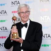 Paul O’Grady with the Special Recognition award “For The Love of Dogs” during the National Television Awards 2018 at the O2 Arena on January 23, 2018 in London, England.  (Photo by John Phillips/Getty Images)