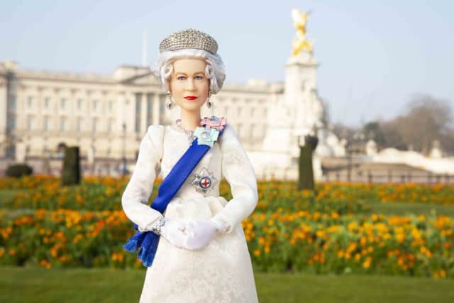Queen Barbie doll - created to celebrate the Queen's 70 years on the throne (photo: Petra Rajnicova)