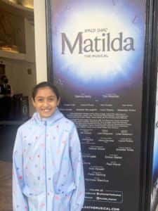 Aashvi at the theatre