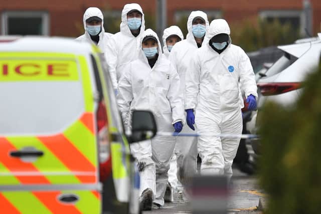 Investigators are said to be open-minded about the motives for the Remembrance Day blast in Liverpool (image: AFP/Getty Images)
