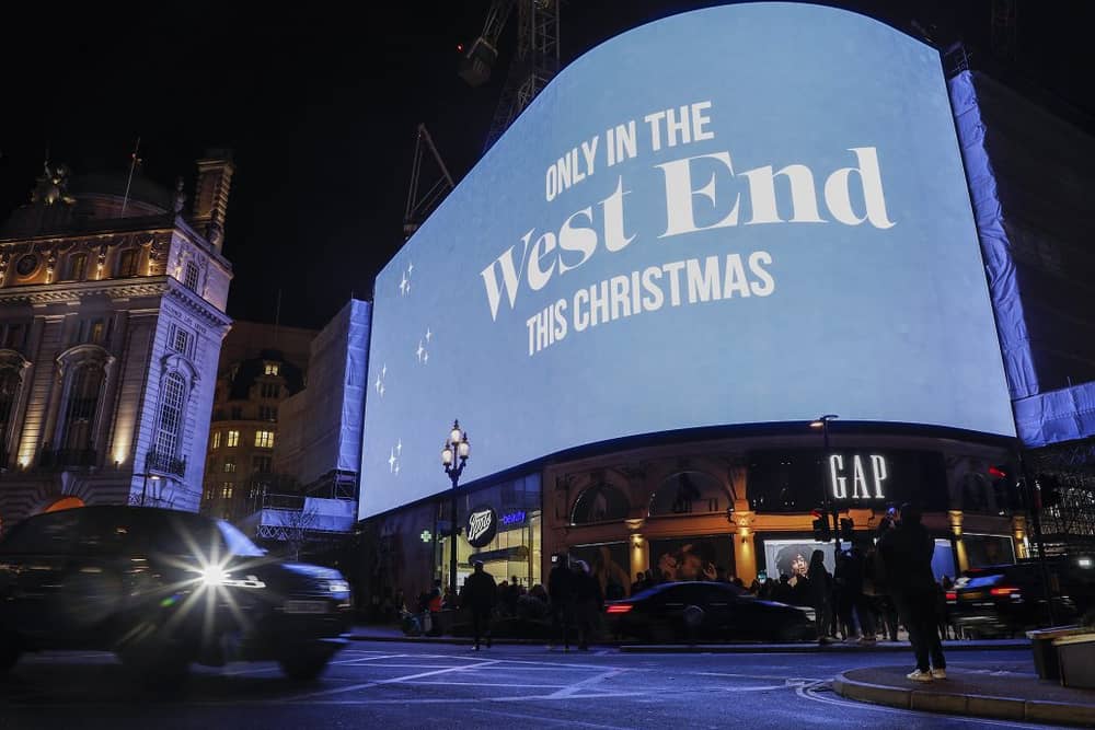Londons West End, as the Christmas lights are switched-on across the whole district (photo: David Parry/PA Wire)