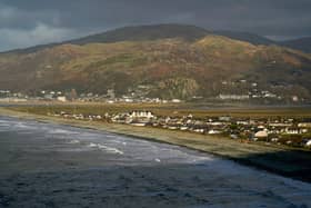 The Welsh village of Fairbourne in Gwynedd which is under threat from climate change and rising seas causing coastal erosion (Photo by Christopher Furlong/Getty Images)