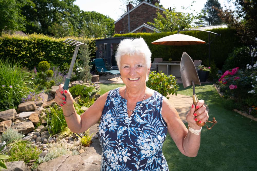 Karen Brooke, of Cheshire, has turned her overgrown garden into a botanical haven on the cheap.