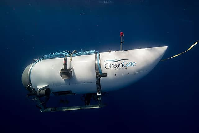 Undated handout photo issued by OceanGate Expeditions of their submersible vessel named Titan, which is used to visit the wreckage site of the Titanic (Photo OceanGate Expeditions)