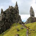 A trail towards The Old Man of Storr during changeable weather, Trotternish peninsula, Isle of Skye, Scotland, UK (Getty Images)