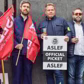 Aslef, a union that represents 16 of the country’s 35 rail operators, announced last month that its members would withdraw non-contractual overtime, known as rest-day working, from Monday (July 3) to Saturday (July 8).  (Photo by Vuk Valcic/SOPA Images/LightRocket via Getty Images)
