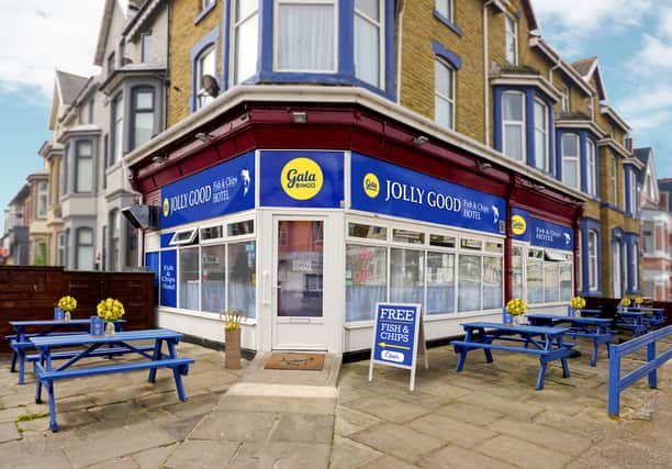 Gala Bingo is launching the world’s first ‘fish and chip hotel’ prototype in Blackpool this weekend offering visitors free fish, chips and peas.
