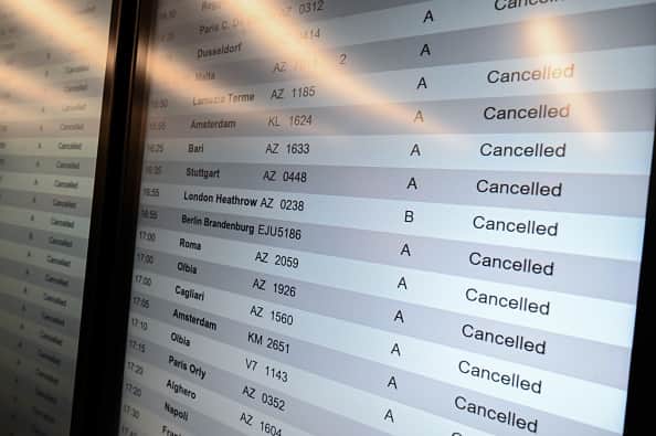 Holidaymakers are warned of travel disruptions after staff at European air traffic control announce strike action. (Photo by Piero Cruciatti/Anadolu Agency via Getty Images)