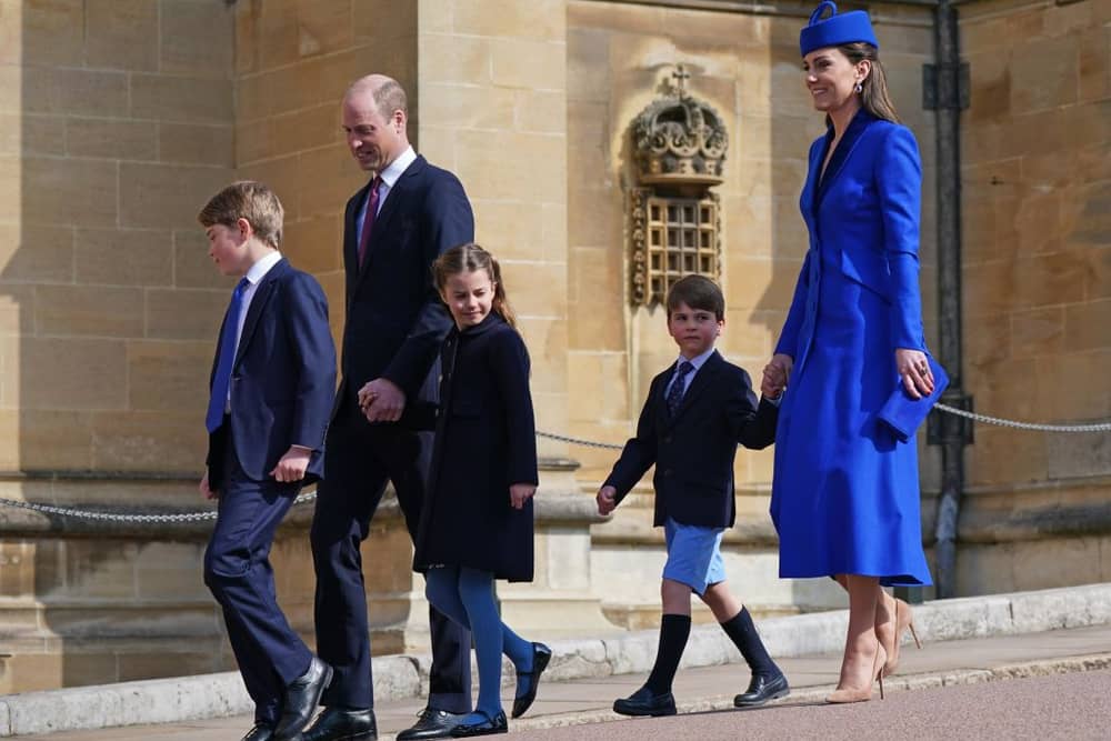 Prince and Princess of Wales with their three children 