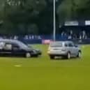 Hearse on the pitch brings Gateshead friendly to a halt - Credit: Gateshead