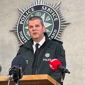 Police Service of Northern Ireland (PSNI) Assistant Chief Constable Chris Todd speaks to media about the data breach