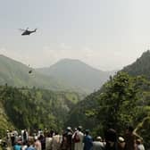 Eight people have been rescued after being trapped inside a cable car in Pakistan