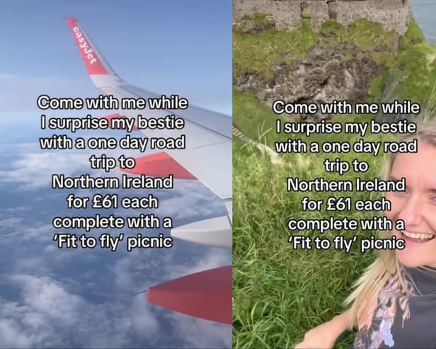A woman and her friend flew to Northern Ireland for a day trip - and it cost less than a train ticket to London. Rebecca Kellett, 37, surprised her pal Lauren Priest, 31, with the overseas trip, which included a picnic and a visit to the filming locations of “Game of Thrones.”