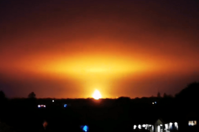 The fireball was seen northwest of Oxford (Image: @knocker)
