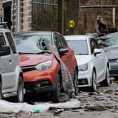 The aftermath of the tornado that swept through Stalybridge in Greater Manchester 