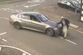 Grandad, 95, is knocked down by BMW.