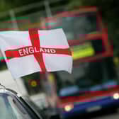 An England flag to support the English team for the 2006 World Cup in Germany on a car  (Photo: Daniel Berehulak/Getty Images)