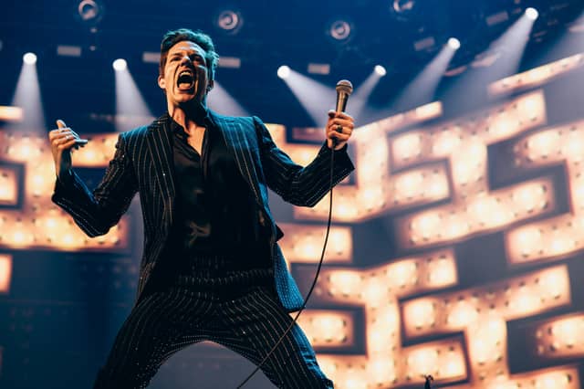 Brandon Flowers of The Killers, taken at their show on June 12 2024 in Dublin, Ireland. (Credit: Chris Phelps)