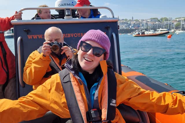Enjoying the Island Rib Voyages tour