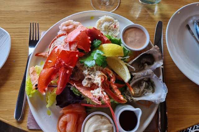 Seafood platter at La Nautique