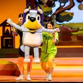 The Heeler family continued their UK tour throughout the school holidays with "Bluey's Big Play" continuing to wow audiences since arriving from its sell-out Australia tour. (Credit: MSG Entertainment)