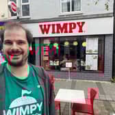 Anthony Zupnik at the Wimpy in Huddersfield. 