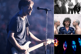 (Right, top to bottom) The Prodigy, Right Said Fred and Metallica all had chart success, but not enough to topple the 16 weeks Bryan Adams (left) spent at the top of the UK singles chart. Who else did the singer hold off during his reign? (Getty Images)