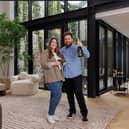 Hillary and Franco McManus Omaze Million Pound House London winners inside their new £5m home