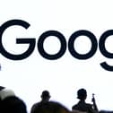A Google logo is seen during the "Made by Google" event. Photo: Josh Edelson / AFP via Getty Images