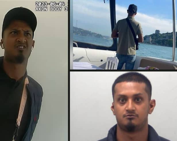Drugs line boss Shazad Miah is arrested at Luton Airport.
