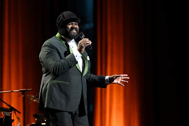 Gregory Porter performs onstage at Jazz at Lincoln Center's 2023 Gala, American Anthems: From Sea to Shining Sea on April 19, 2023 in New York City