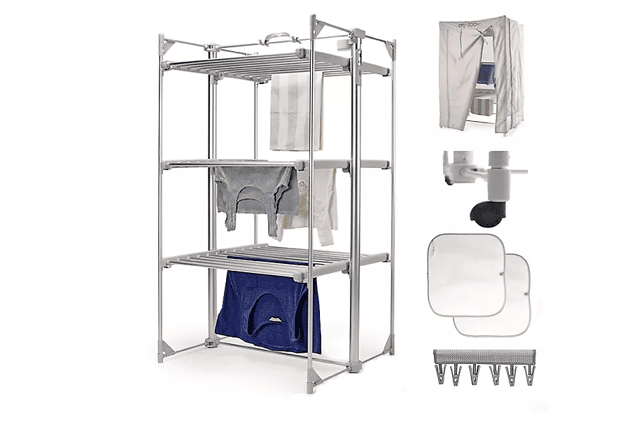 Dry:Soon Deluxe 3-Tier Heated Airer and Full Accessories Offer Bundle