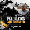 David Madden (inset) was interviewed for a new documentary about the Freckleton Air Disaster, where he watched most of his classmates get killed 80 years ago.