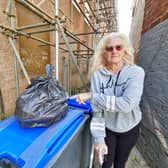 Annie Valentine is sick of people putting rubbish in the recycling bins.