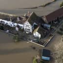The home of Nick Lupton during the flooding of January 2024. 