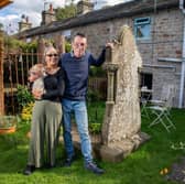 Bob Sutton and Nubia have a 200 year old grave in the back garden of their cottage in Roughlee, Lancashire. 