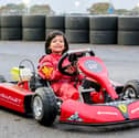 Raef Virdee (4) at Daytona go-karting in Tamworth