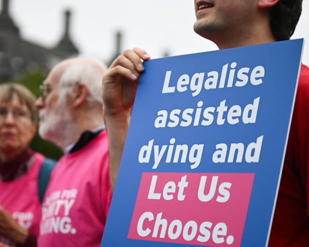 If passed the bill means that terminally ill adults in England and Wales who have six months to live will legally have the choice to end their life.
