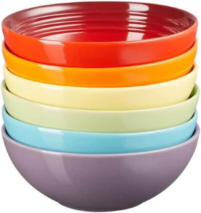 Le Creuset Stoneware set of six cereal bowls